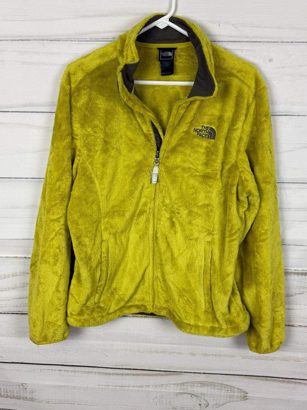 The North Face Osito Full Zip Fleece Jacket Women's Size Large Yellow
